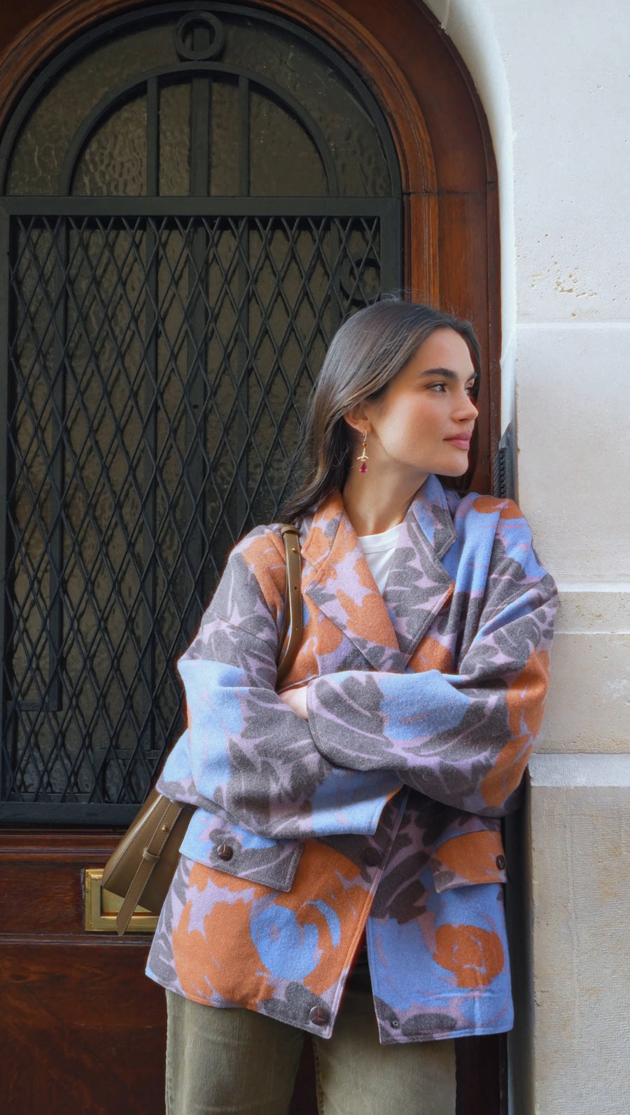 Lorenz Bäumer Rubellite, Sapphire, Heliodore and Diamond Earrings on Yellow Gold - Galerie Pénélope