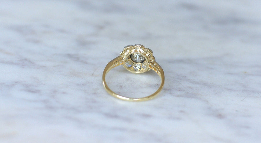 Antique Russian Marguerite Diamond Ring - Galerie Pénélope