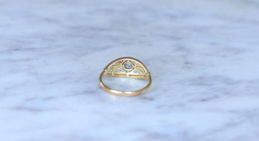 Art Deco Diamond Headband Ring - Galerie Pénélope