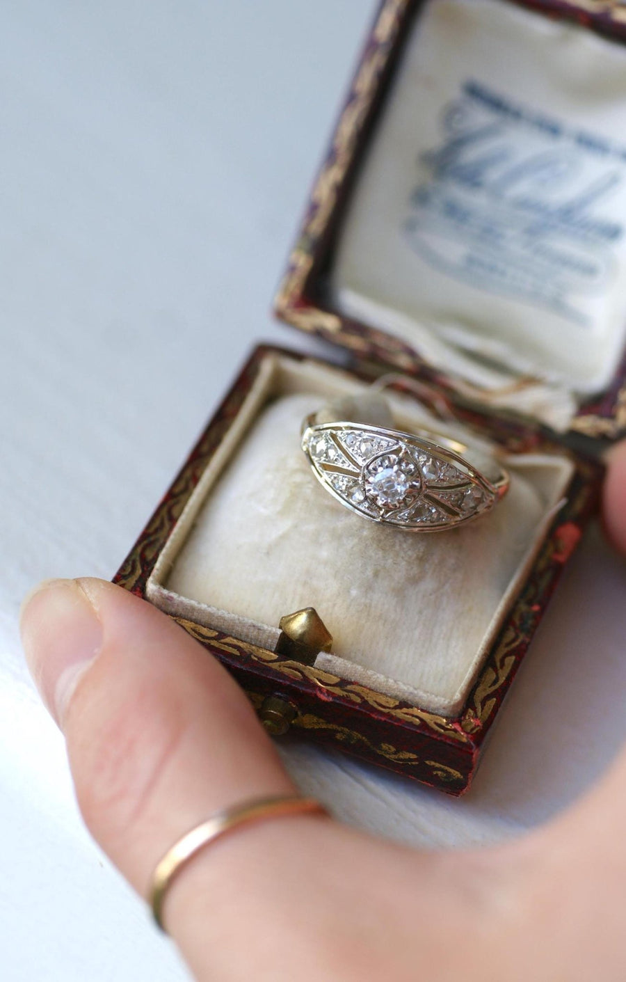 Art Deco Diamond Headband Ring - Galerie Pénélope