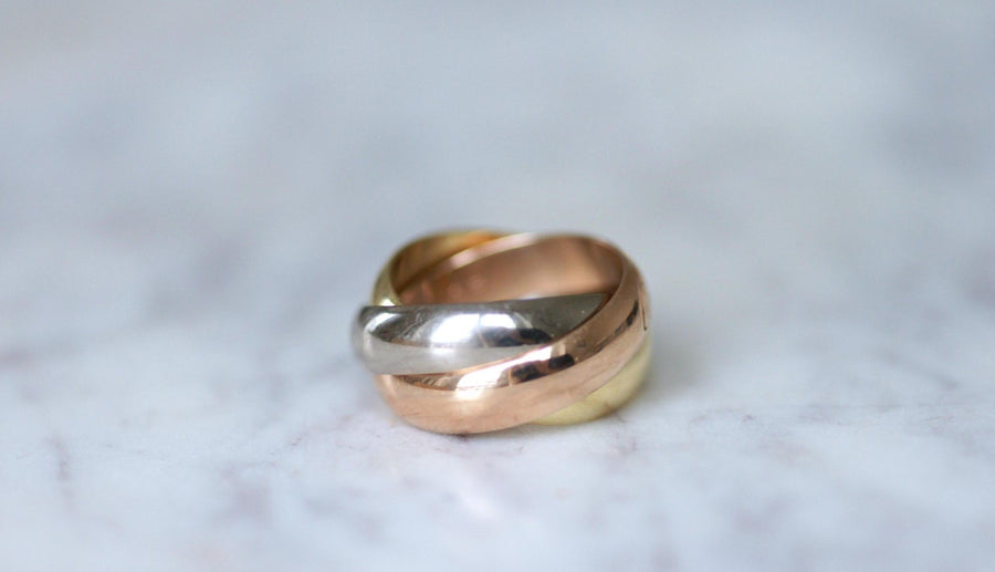Cartier Trinity 3 Ors Grand Model Ring Size 52 - Galerie Pénélope