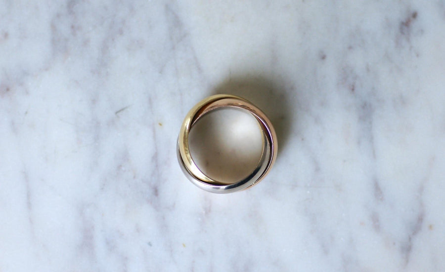 Cartier Trinity 3 Ors Grand Model Ring Size 52 - Galerie Pénélope