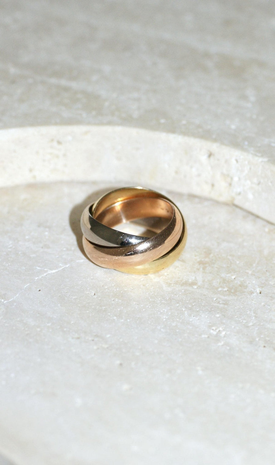 Cartier Trinity 3 Ors Grand Model Ring Size 52 - Galerie Pénélope