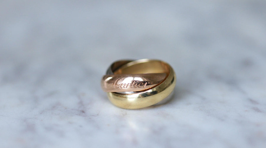 Cartier Trinity 3 Ors Grand Model Ring Size 52 - Galerie Pénélope