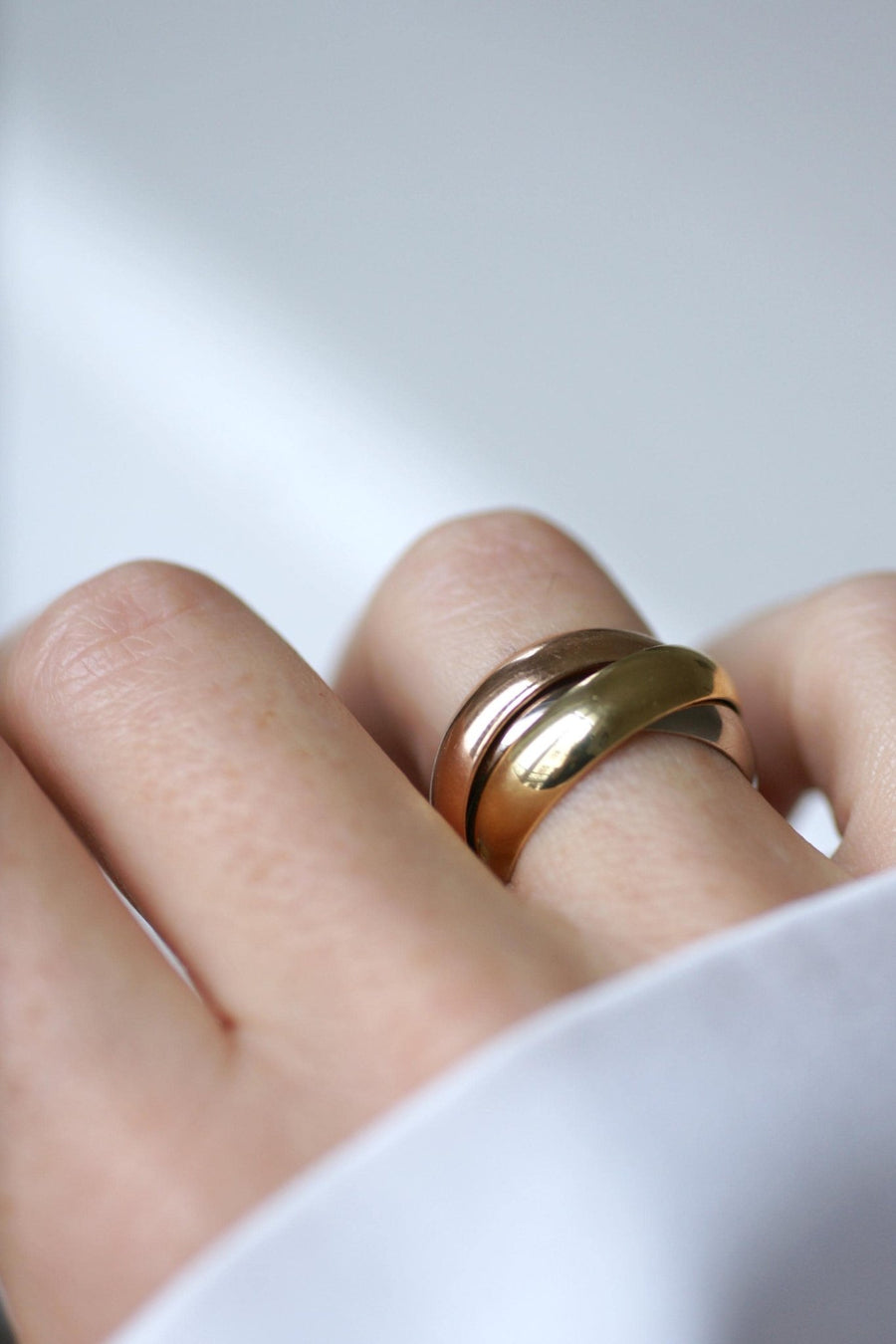 Cartier Trinity 3 Ors Grand Model Ring Size 52 - Galerie Pénélope