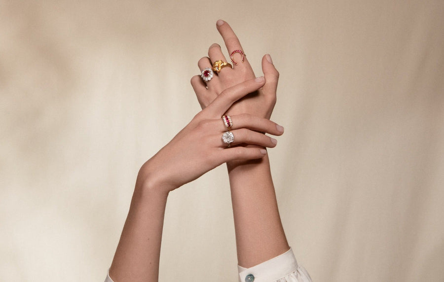 2-carat diamond daisy ring - Galerie Pénélope