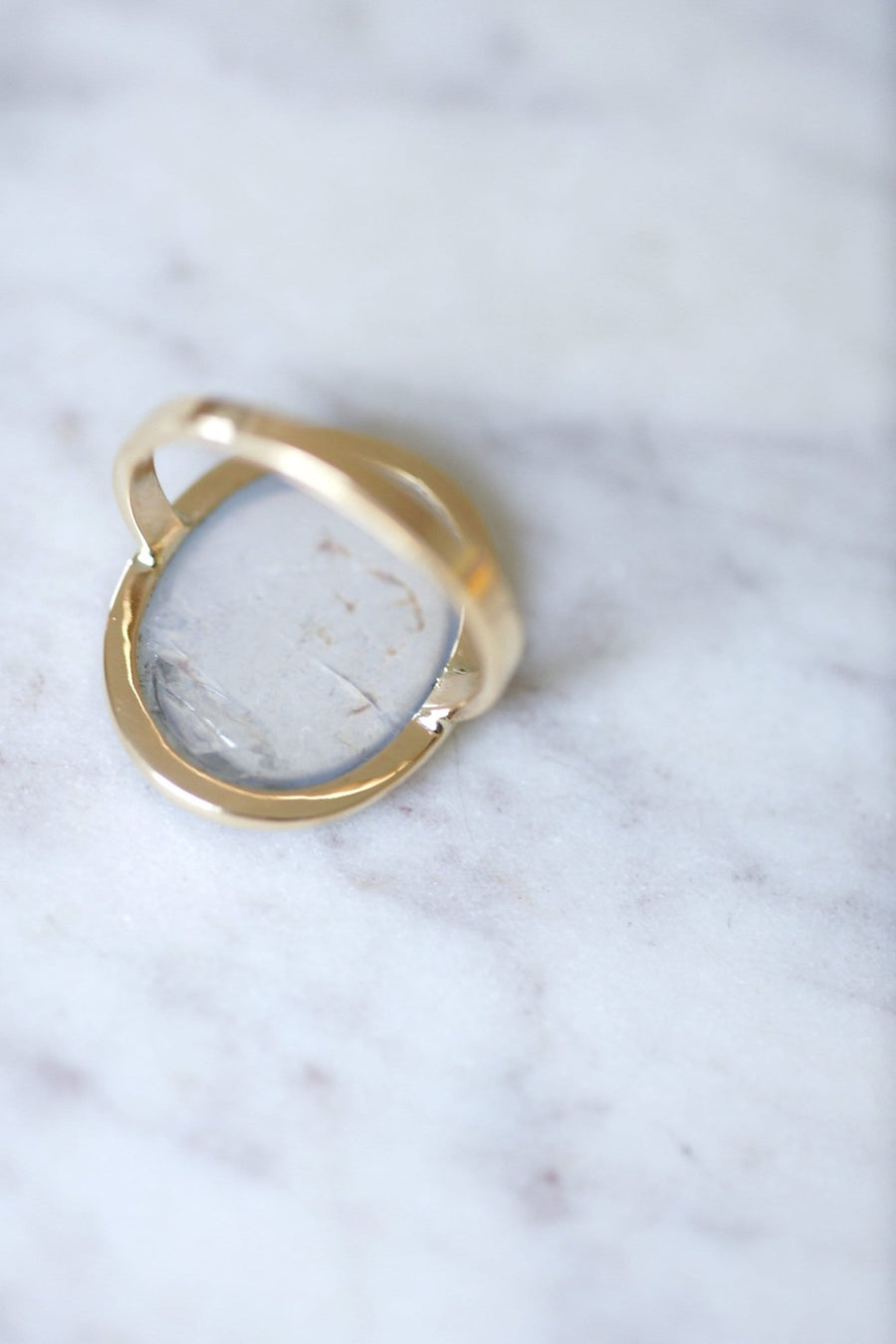 Antique Yellow Gold Antique Temple Micro Mosaic Ring - Galerie Pénélope