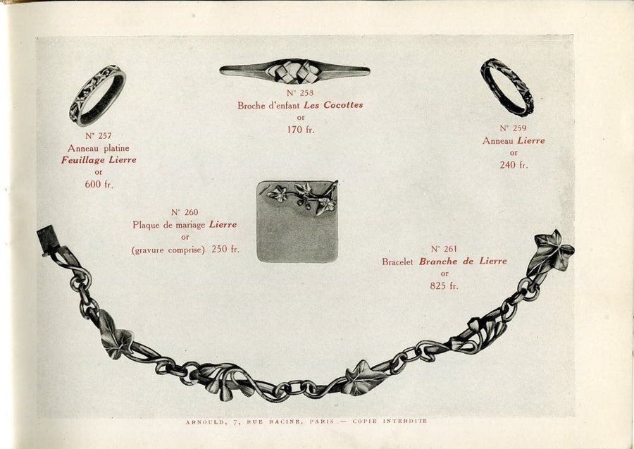 Arnould Art Nouveau Yellow Gold Bracelet - Galerie Pénélope