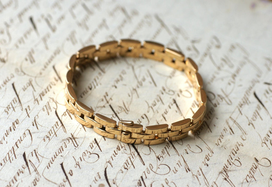 Cartier Yellow Gold Panther Mesh Bracelet - Galerie Pénélope