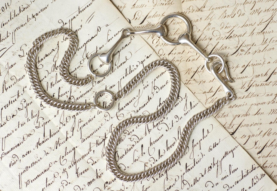 Hermès Silver Bridle Necklace 73.00 cm - Galerie Pénélope