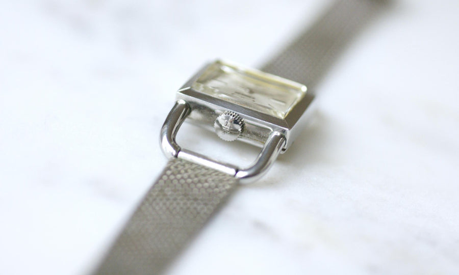 Jaeger LeCoultre for Hermès Women's Mechanical Steel Caliper Watch from the 70's