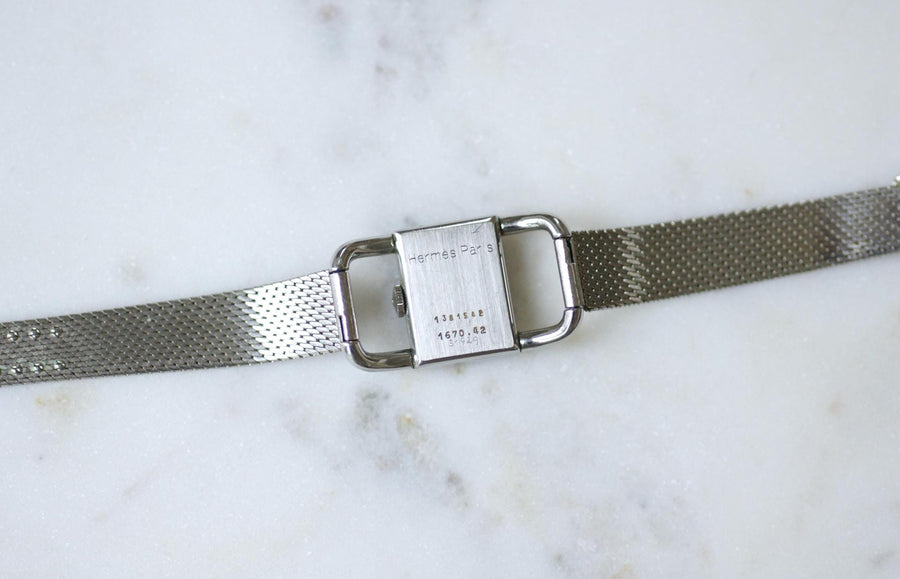 Jaeger LeCoultre for Hermès Women's Mechanical Steel Caliper Watch from the 70's