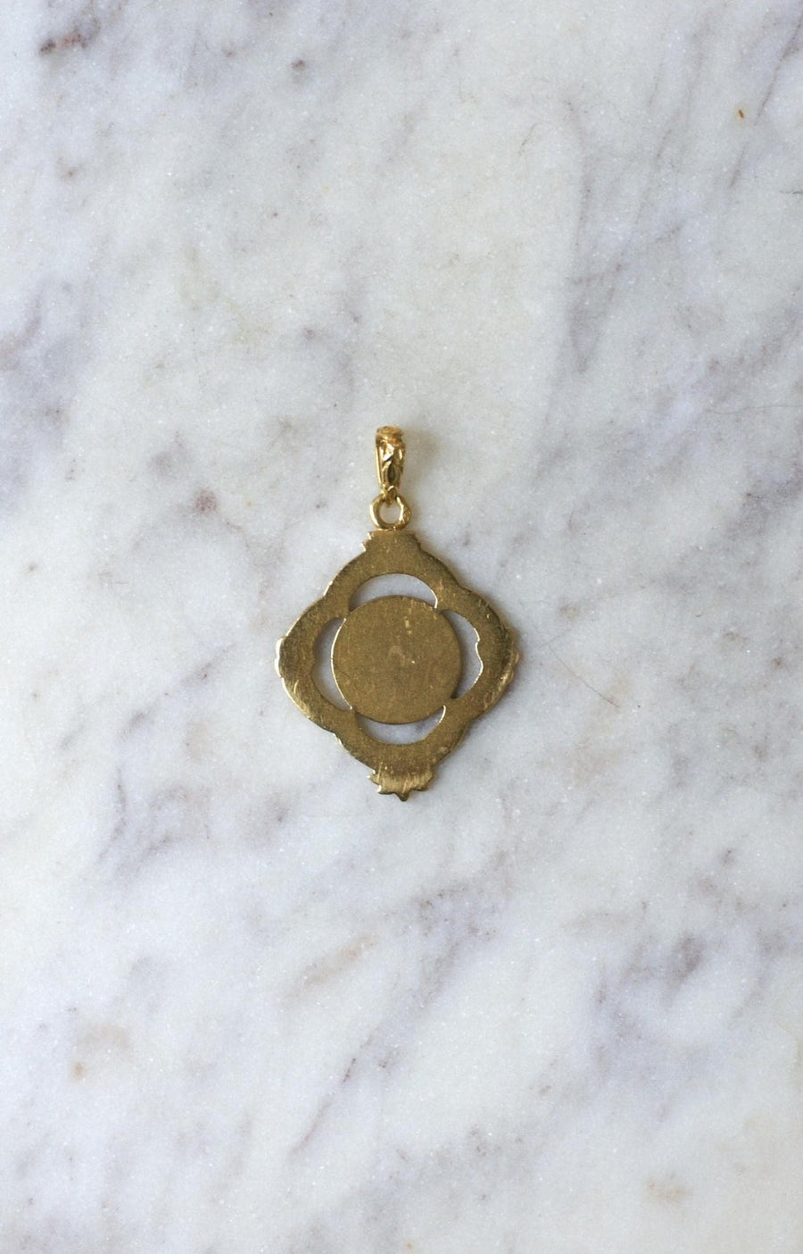 Antique Yellow Gold Angel Medal - Galerie Pénélope