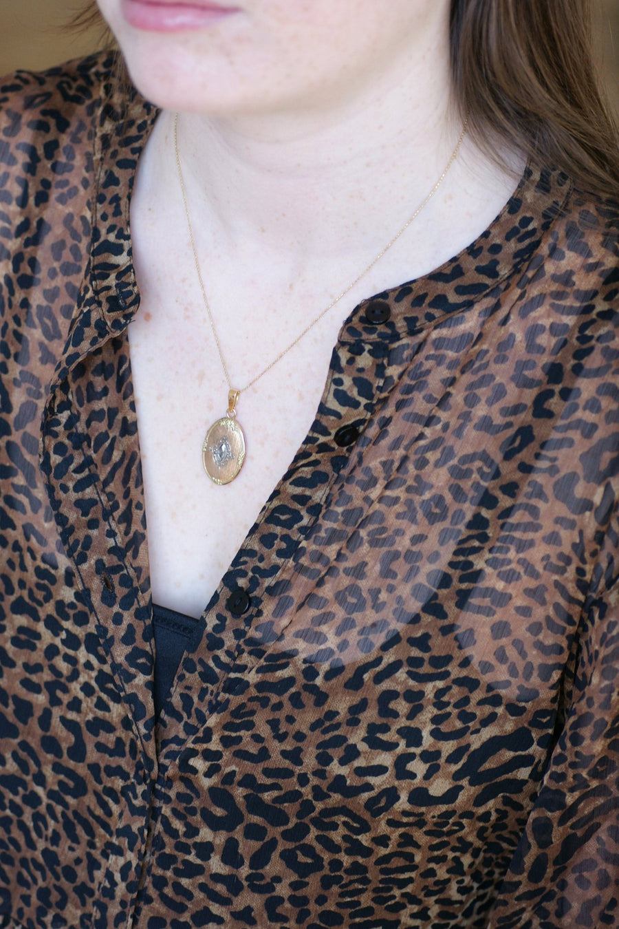 Pink-cut diamond opening medallion - Galerie Pénélope
