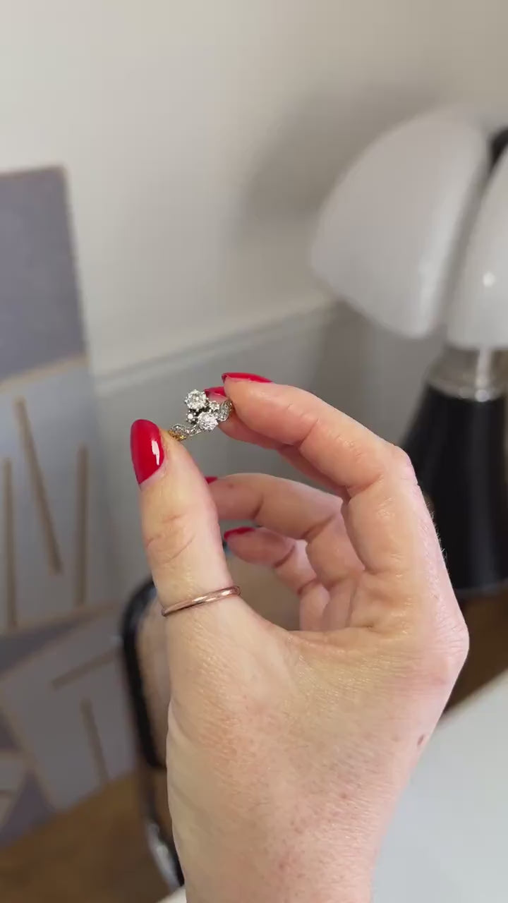 Ring Duchesse Belle Epoque Diamonds on Gold and Platinum