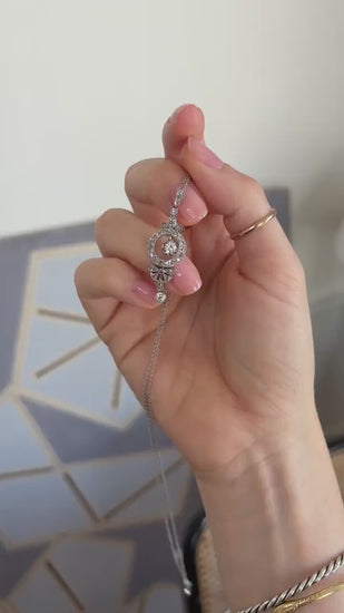Art Deco Necklace Diamond Pendant