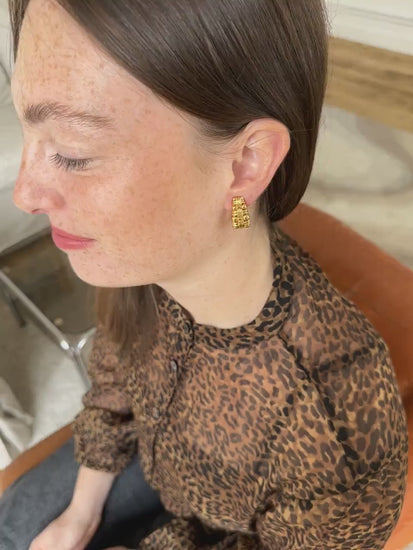 Earrings Clip Vintage Boucheron Yellow gold