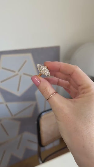 Marquise Diamond Ring 1.25 Carats in Yellow Gold