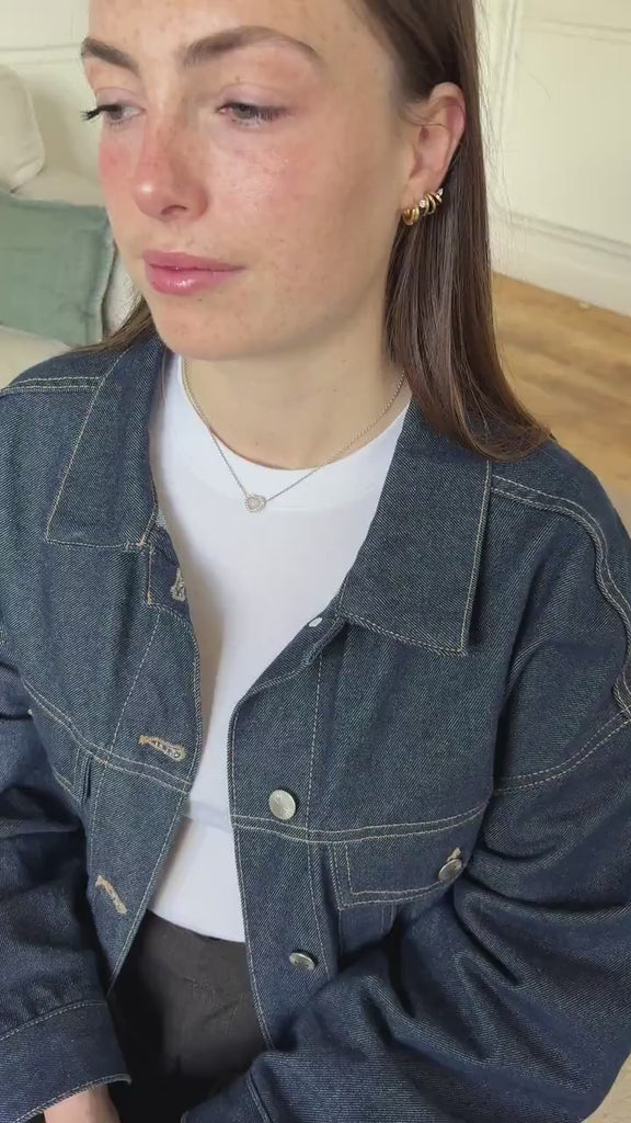 Dior Happy Birth Opal and Diamond Heart Necklace in White Gold