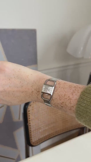 Jaeger LeCoultre for Hermès Women's Mechanical Steel Caliper Watch from the 70's