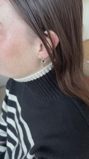 1.20 Carat Art Deco Diamond Dormeuse Earrings
