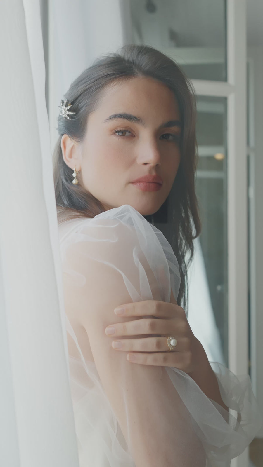 Antique star hair pick