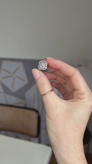 Art Deco Polylobed Daisy Diamond Ring