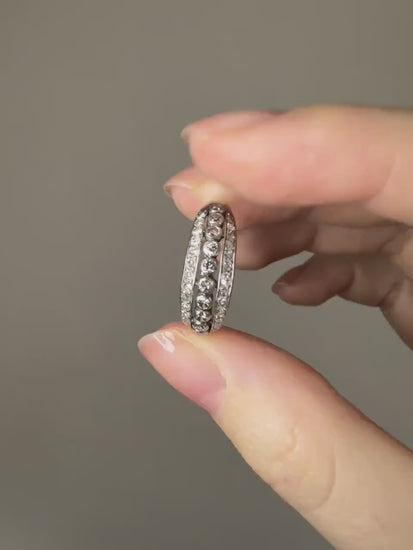 Art Deco Platinum and Diamond Wedding Ring