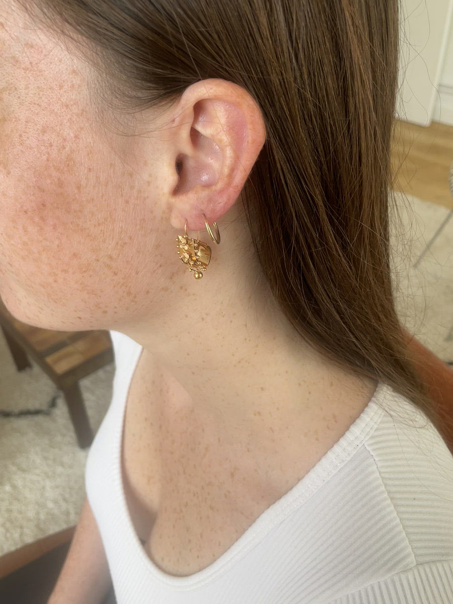 Earrings lighters rose gold