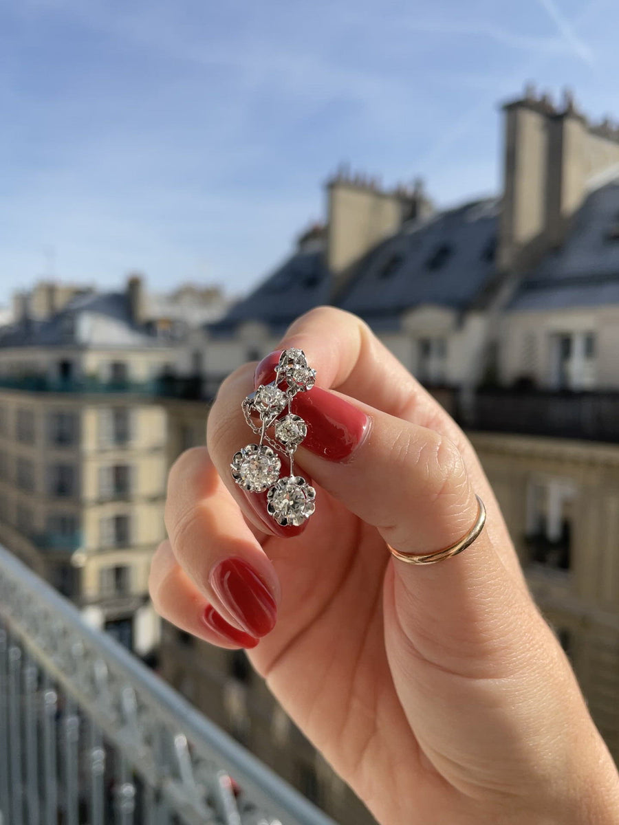 Art Deco diamond earrings