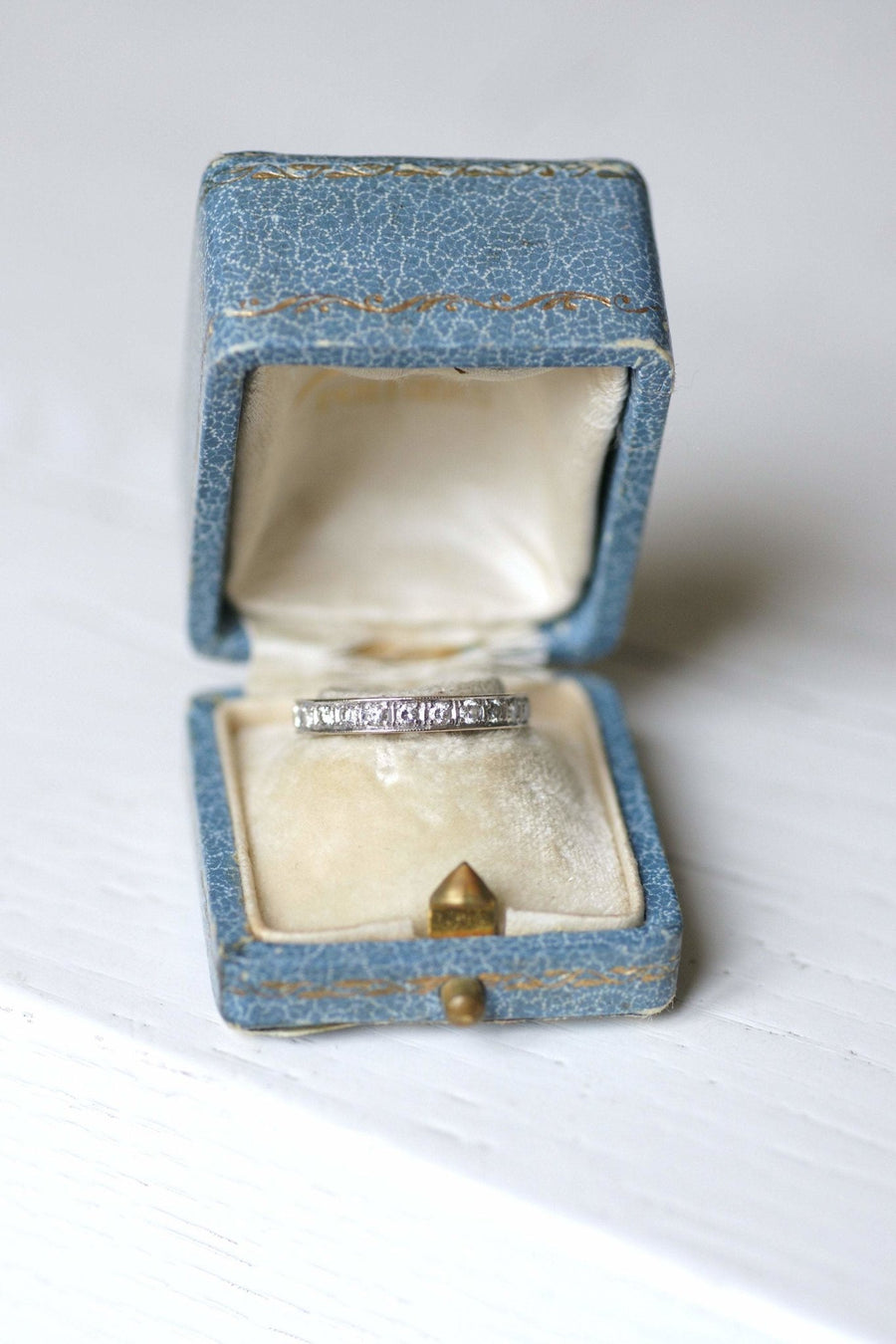 American Art Deco diamond wedding band - Penelope Gallery