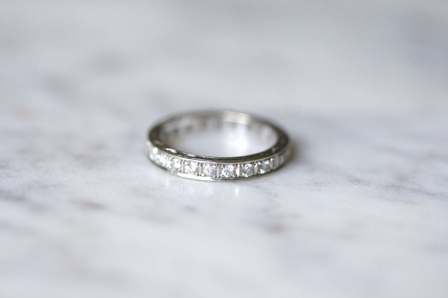 American Art Deco diamond wedding band - Penelope Gallery