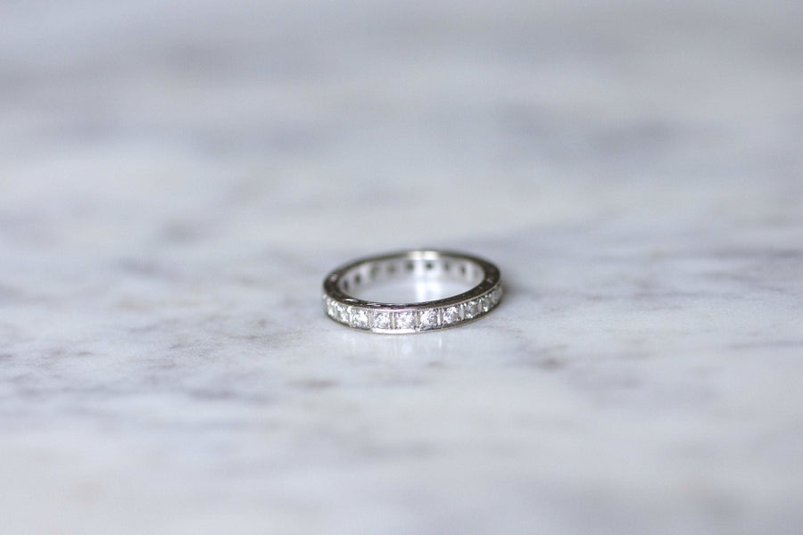 American Art Deco diamond wedding band - Penelope Gallery