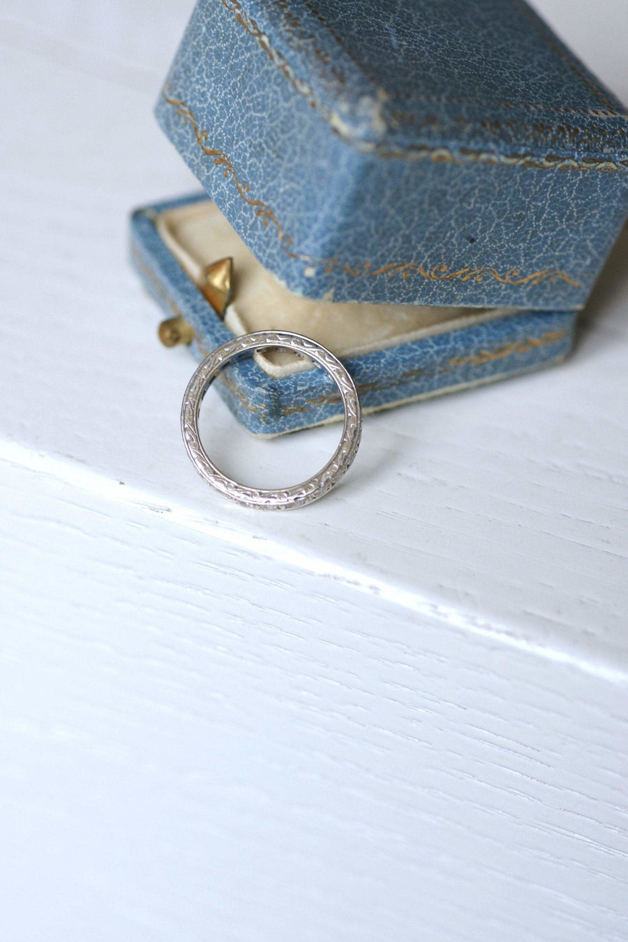 American Art Deco diamond wedding band - Penelope Gallery