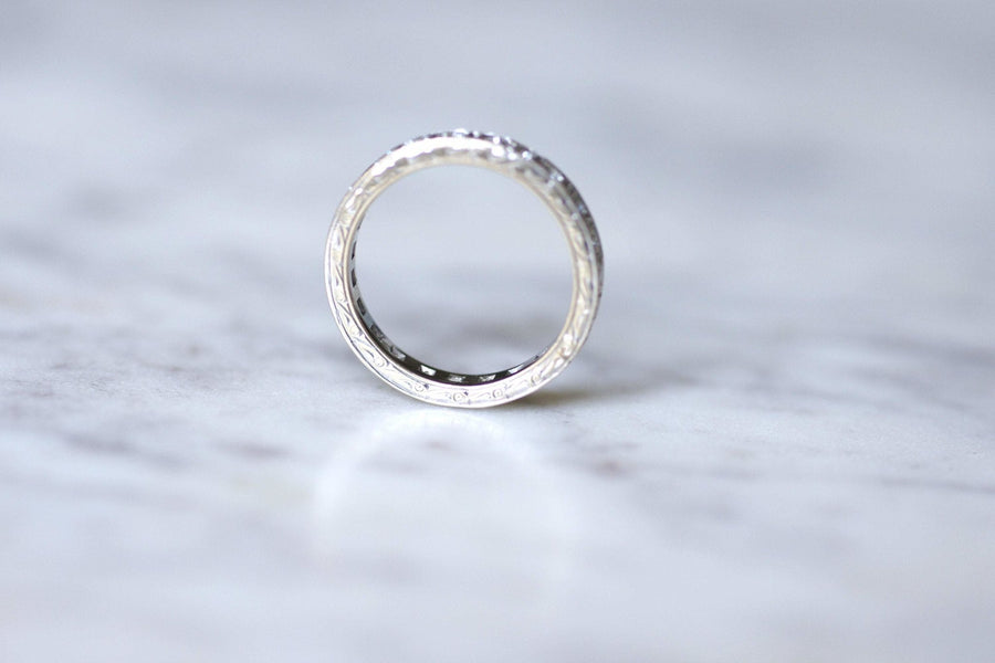 American Art Deco diamond wedding band - Penelope Gallery