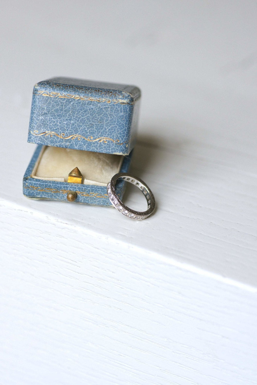 American Art Deco diamond wedding band - Penelope Gallery