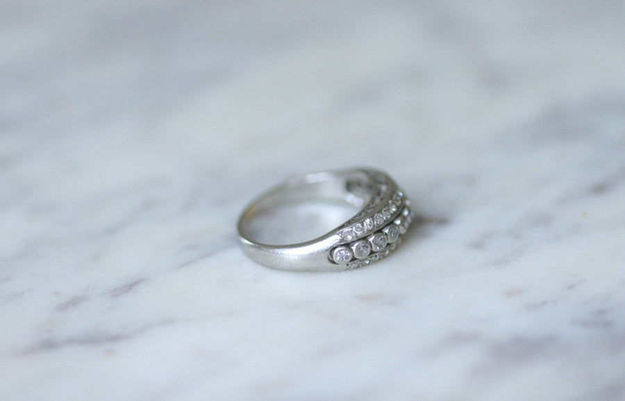 Art Deco Diamond Wedding Ring - Penelope Gallery