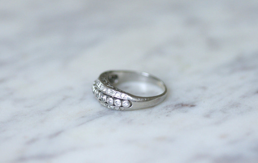 Art Deco Diamond Wedding Ring - Penelope Gallery