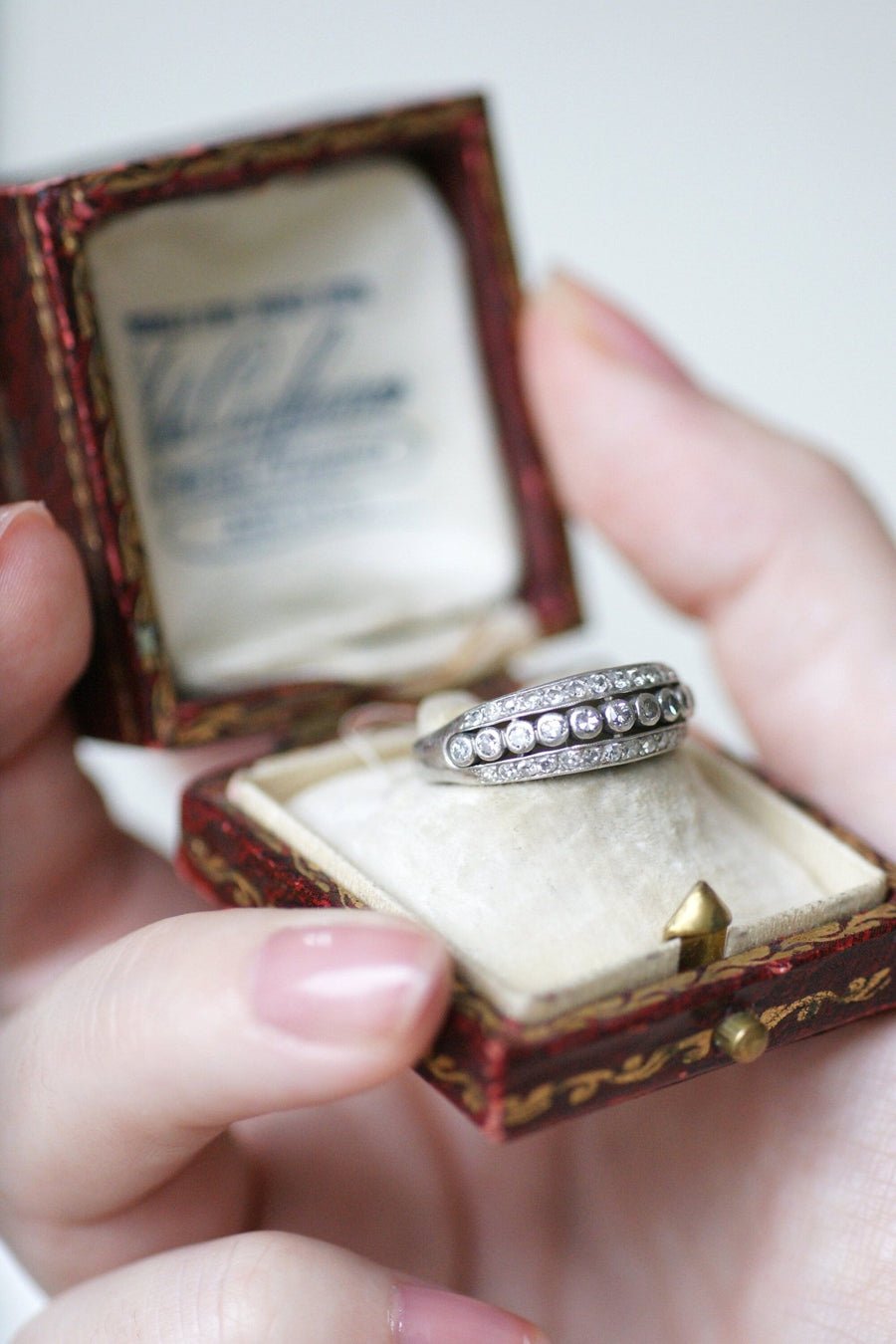 Art Deco Diamond Wedding Ring - Penelope Gallery