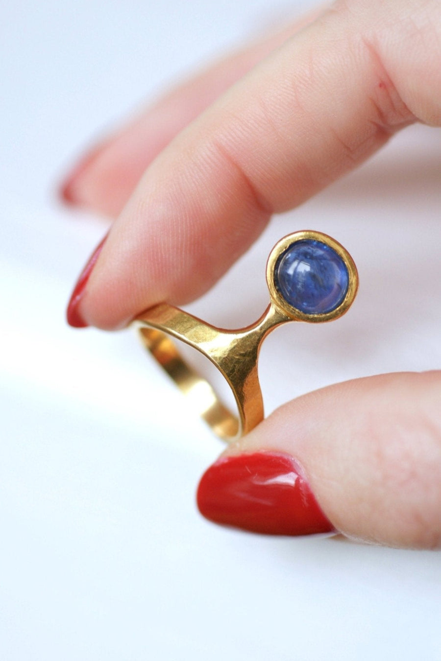 70s Burmese Sapphire Ring by Costanza - Penelope Gallery