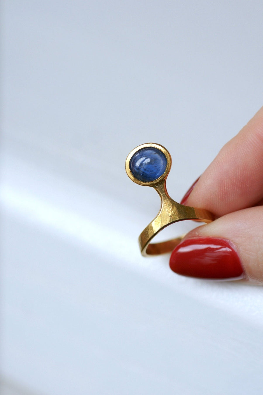 70s Burmese Sapphire Ring by Costanza - Penelope Gallery