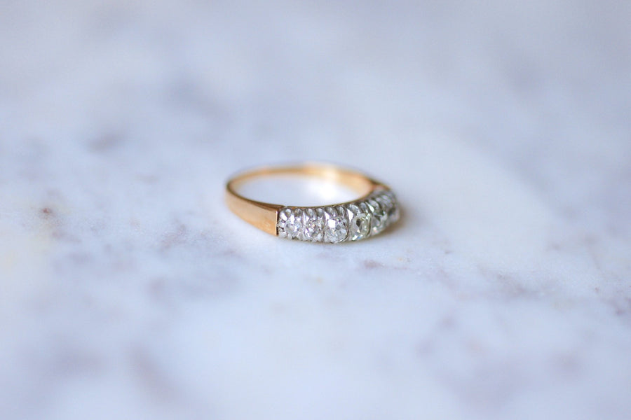 Antique gold, platinum and diamonds garter ring - Galerie Pénélope