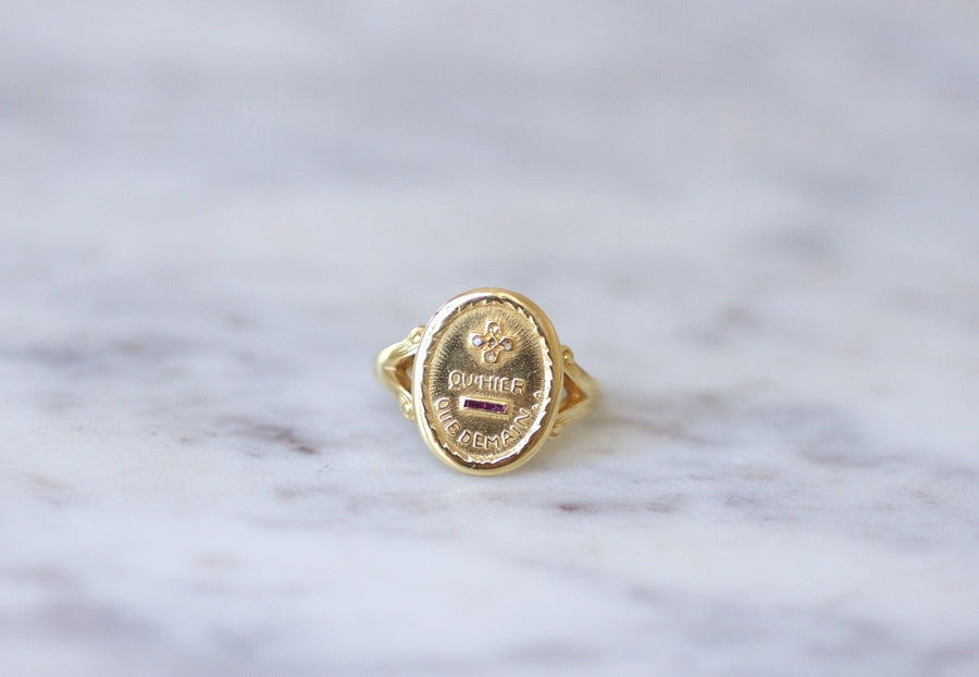 Antique ring A.AUGIS - Galerie Pénélope