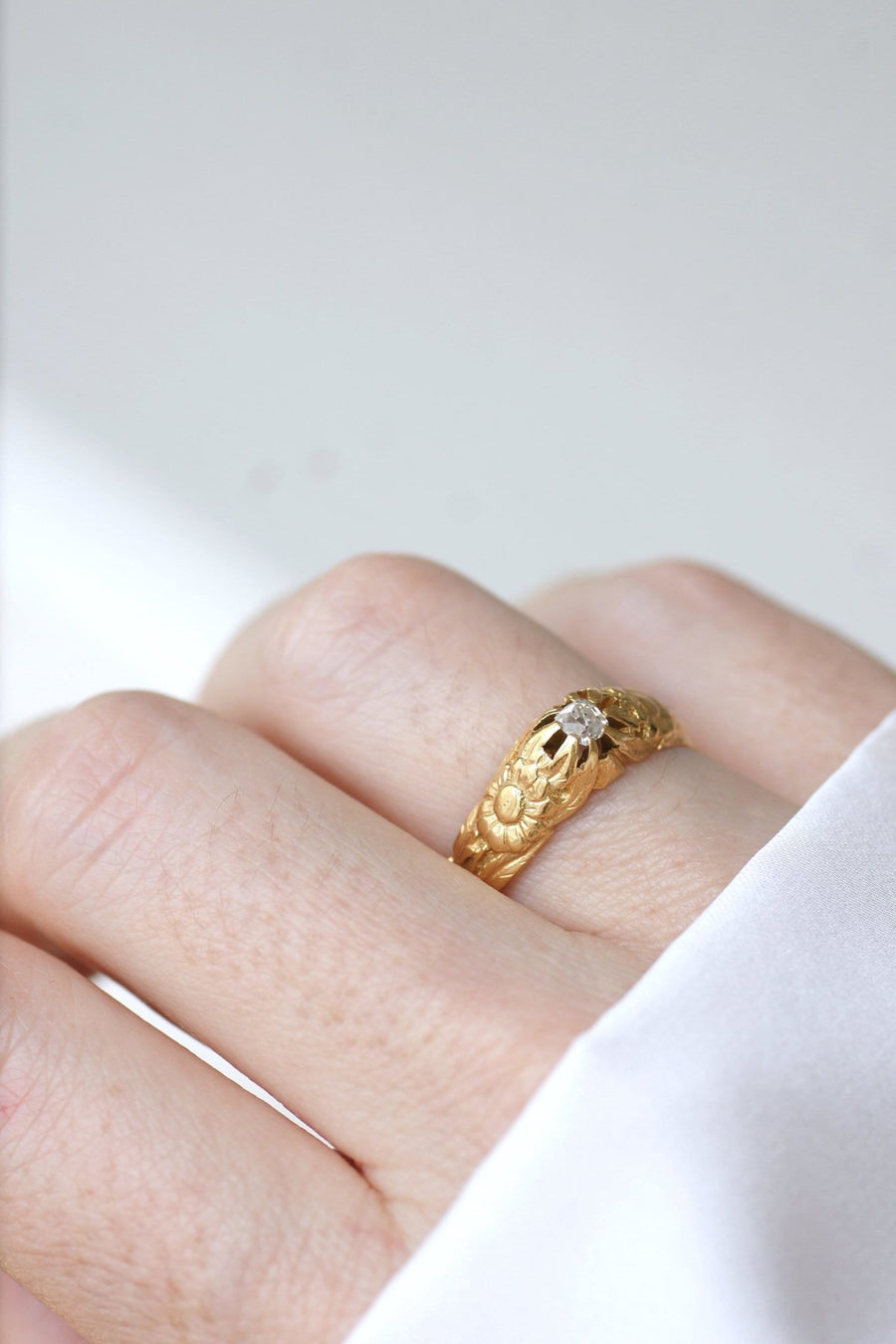 Antique wedding band diamond ring - Galerie Pénélope