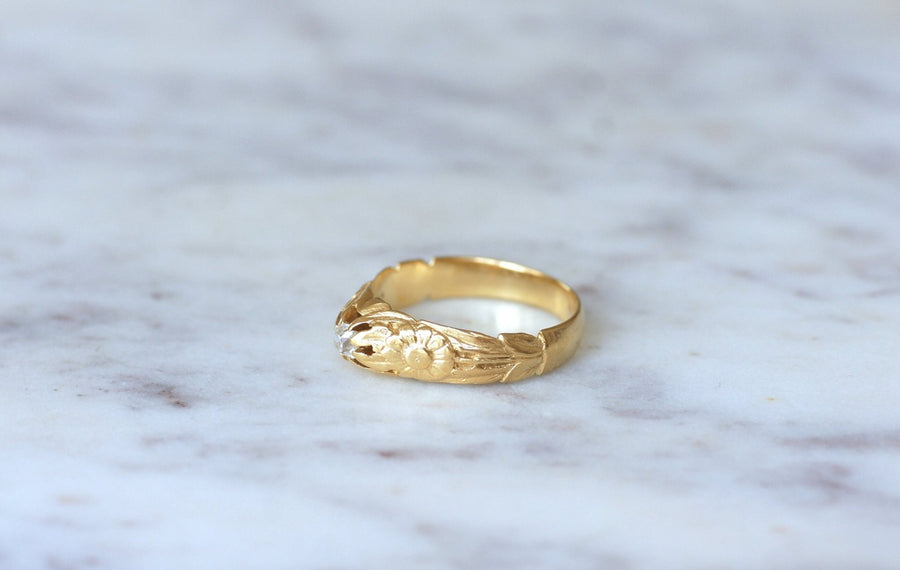 Antique wedding band diamond ring - Galerie Pénélope
