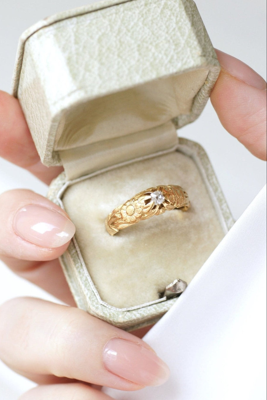 Antique wedding band diamond ring - Galerie Pénélope