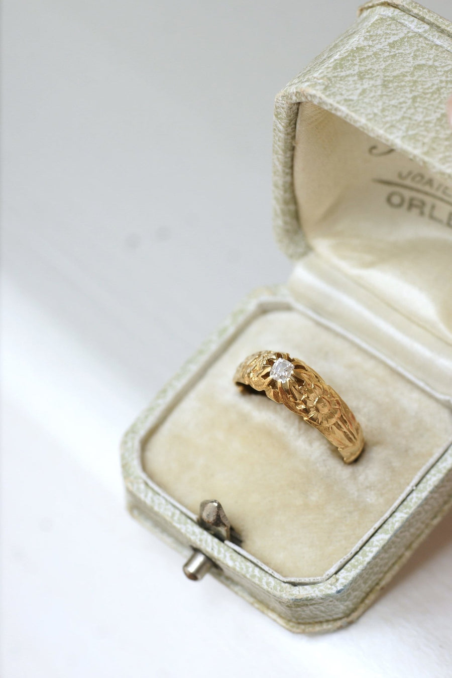 Antique wedding band diamond ring - Galerie Pénélope