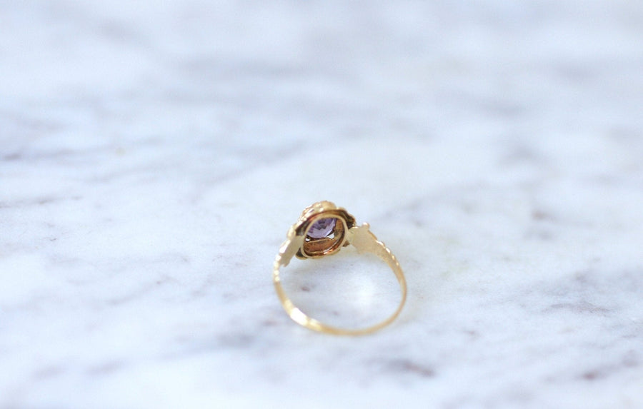 Antique Ring Mauve Sapphire 0.90 Ct - Galerie Pénélope