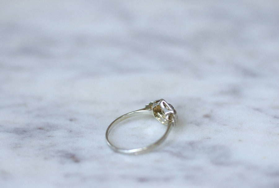 Art Deco geometric diamond ring - Penelope Gallery