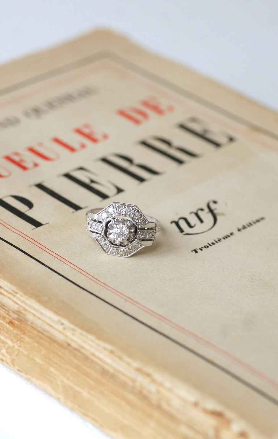 Art Deco Ring, Gold, Platinum and Diamonds - Penelope Gallery